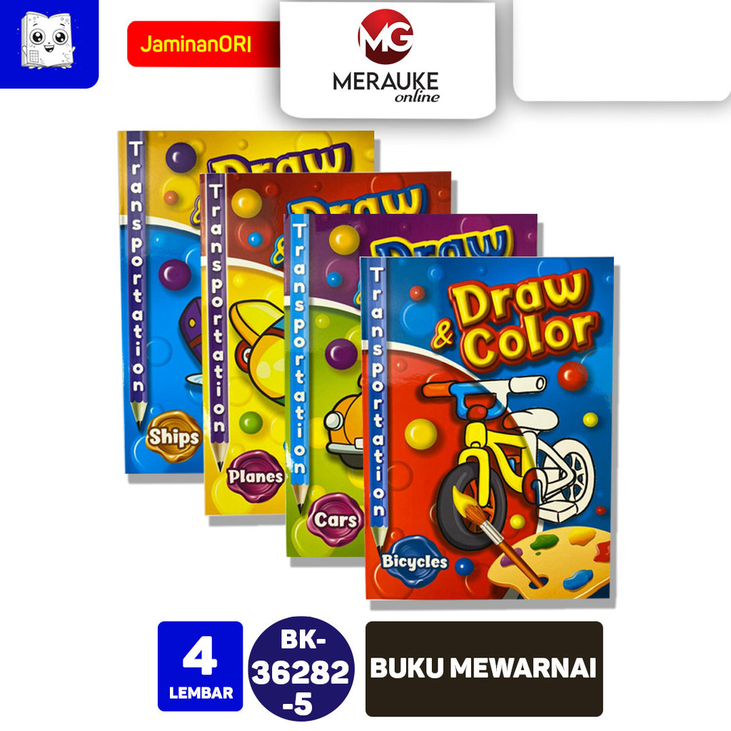 

HONEY BEKKI Coloring book,Buku mewarnai anak BK 36282-5