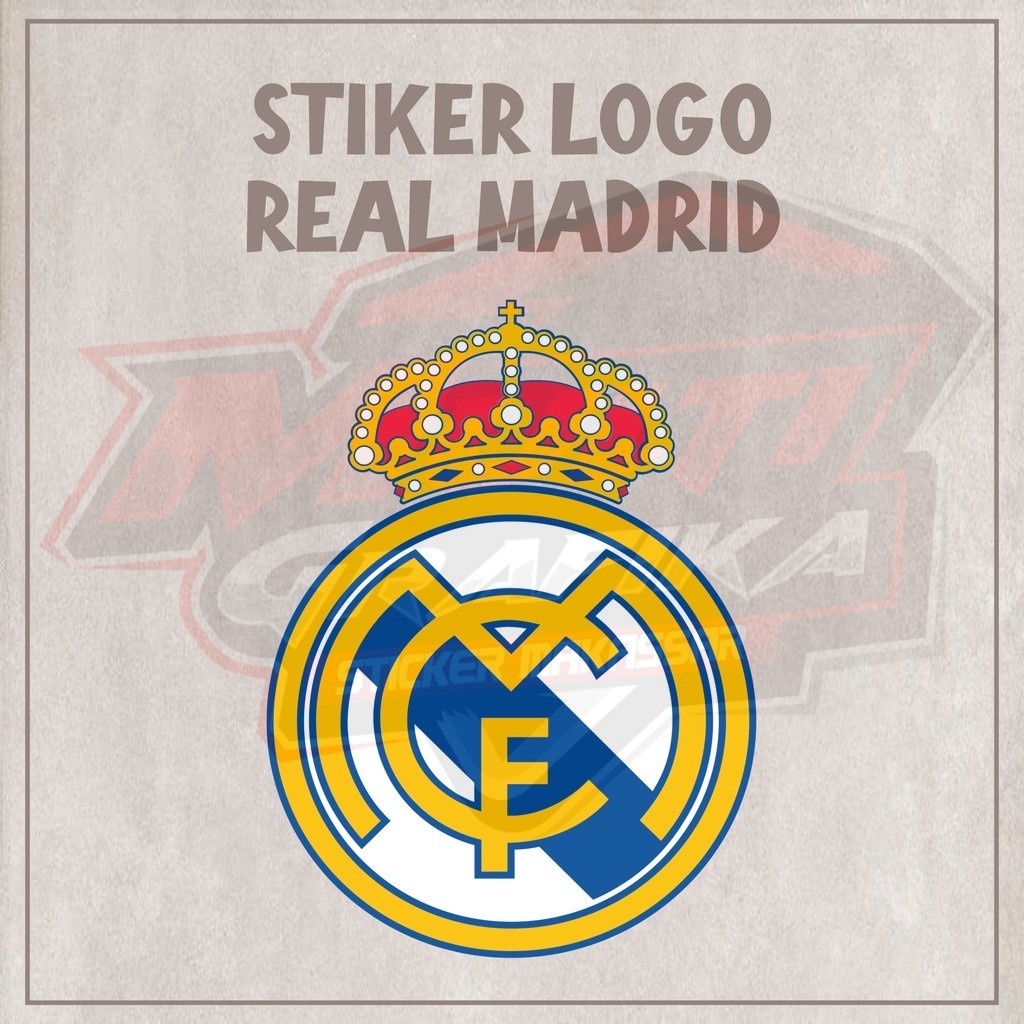 

Stiker Sticker Helm LOGO laptop Handphone Motor Mobil REAL MADRID HALA MADRID Multi Stiker