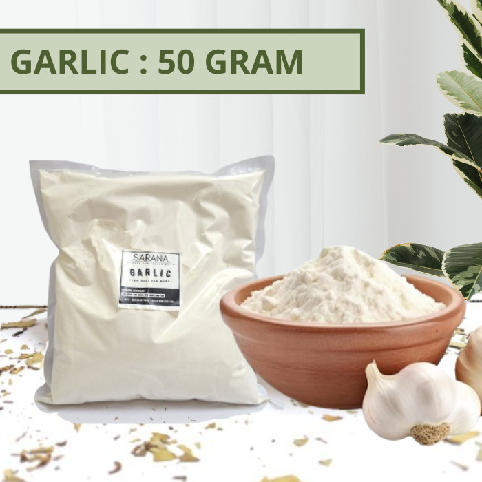 

Bubuk Bawang Putih 50 Gram / Premium Garlic Powder / Bubuk Rempah Bawang Putih Murni