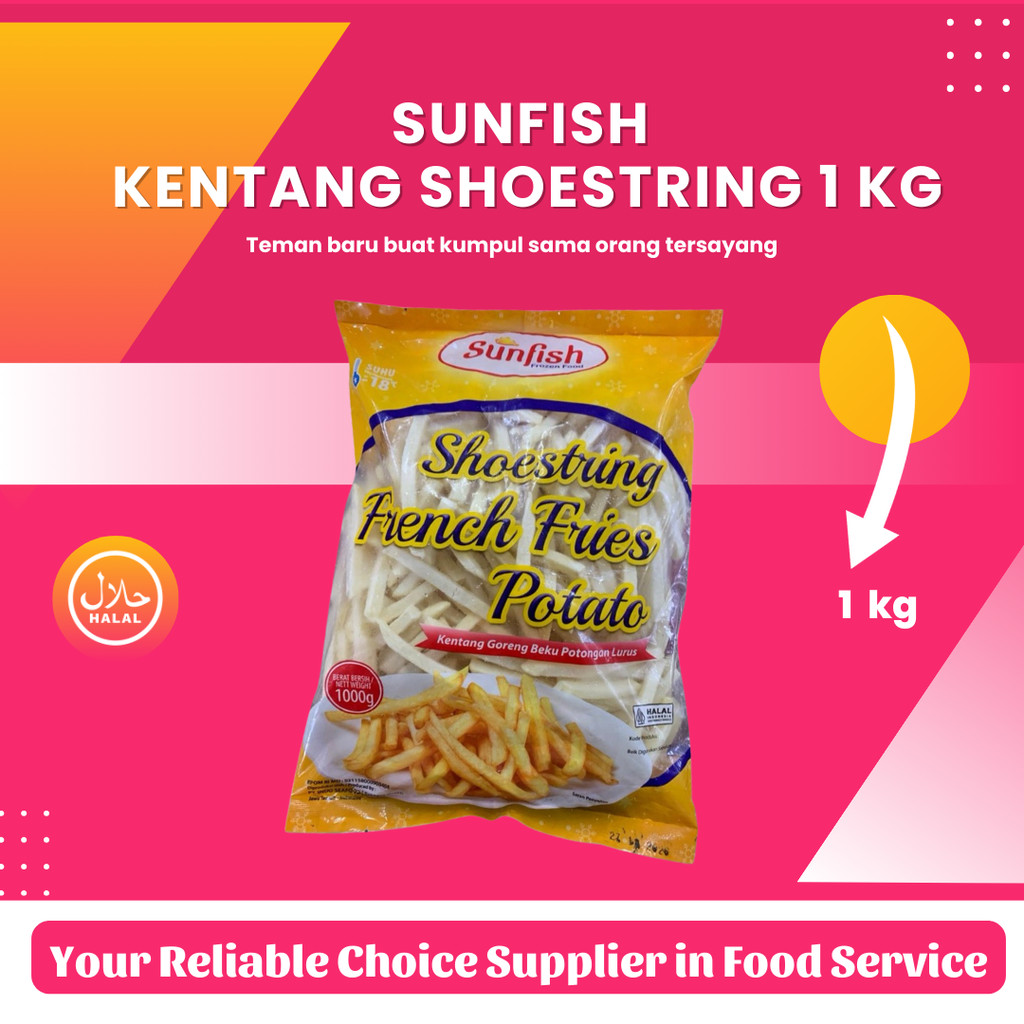 

Sunfish Kentang Goreng Frozen 1 Kg - Shoestring
