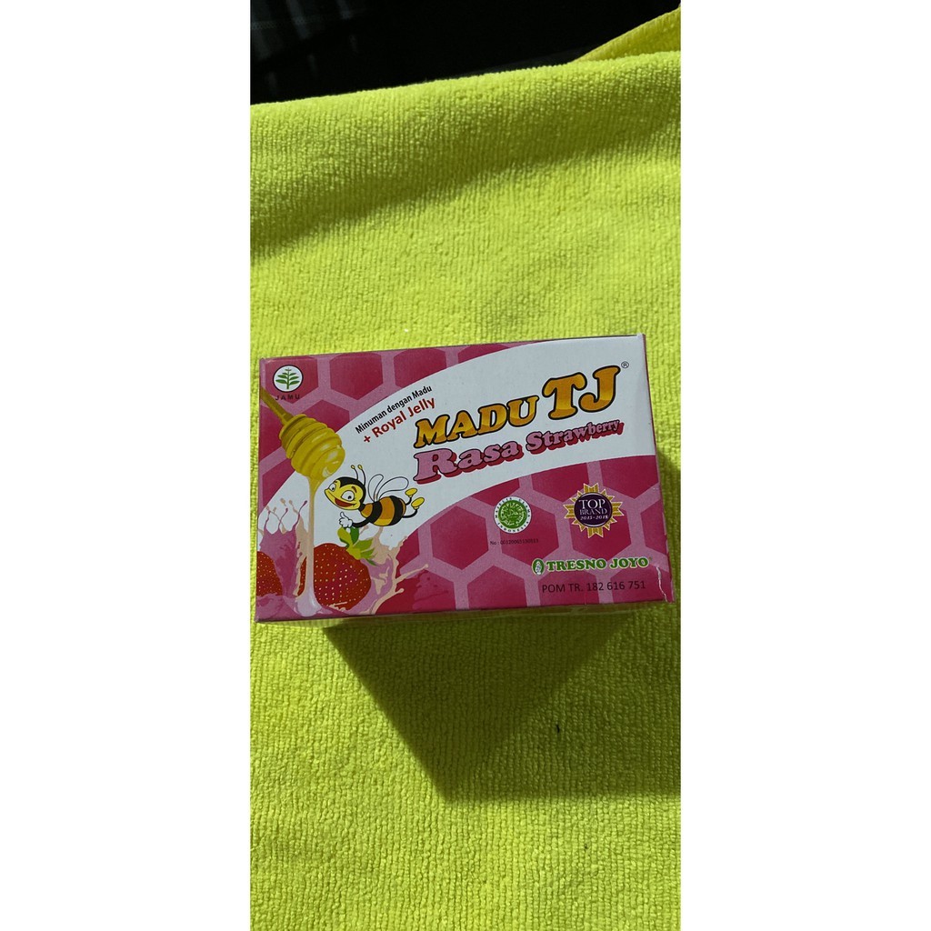 

Madu TJ sachet rasa straberry isi 12