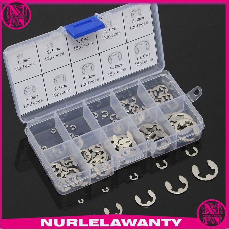 

- JARBLUE E-Clip External Retaining Ring Assortment Kit 120PCS - JR20 -