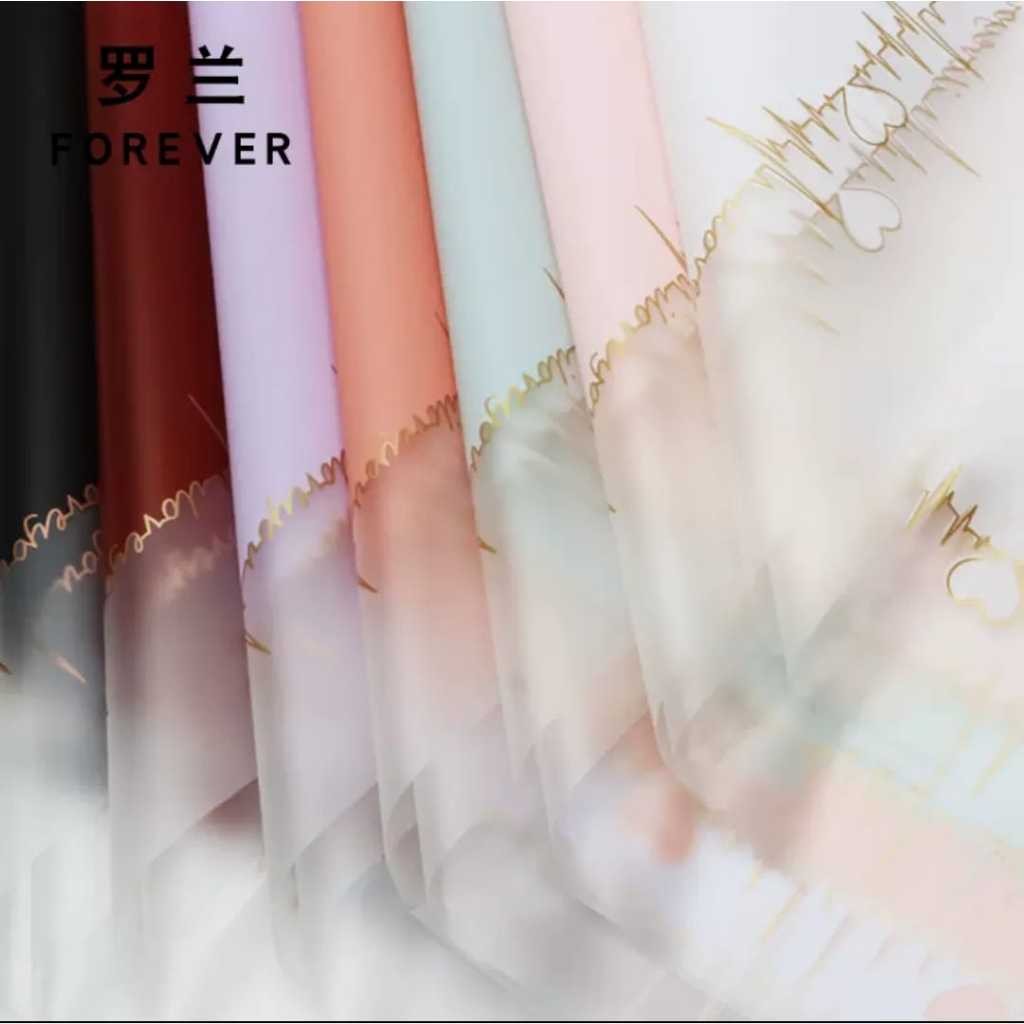 

(20 lmbr) Kertas Buket Motif Heart Beat Buket Bunga Flower Wrapping Kertas Bunga Love Flower Paper Valentine Cellophane