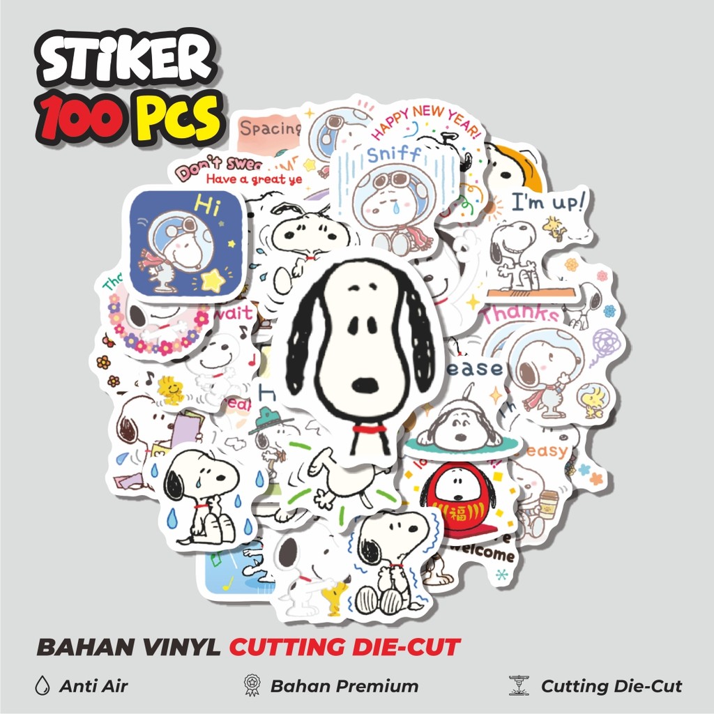 

Terbaru! 50 pcs Stiker Kartun Snoopy V41 Dekorasi Lucu Kreatif untuk Notebook, Skateboard, HP