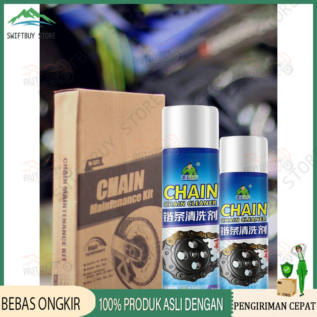 Pilihan Pembalap Profesional Chain Lube Pelumas Rantai Contact Cleaner Anti Karat Pembersih Rantai M