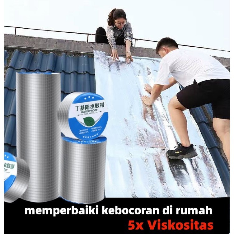 Waterproof Tape/ Aluminium Foil Butyl Rubber Waterproof Tape/Lakban Magic Tape Lakban aluminium Anti