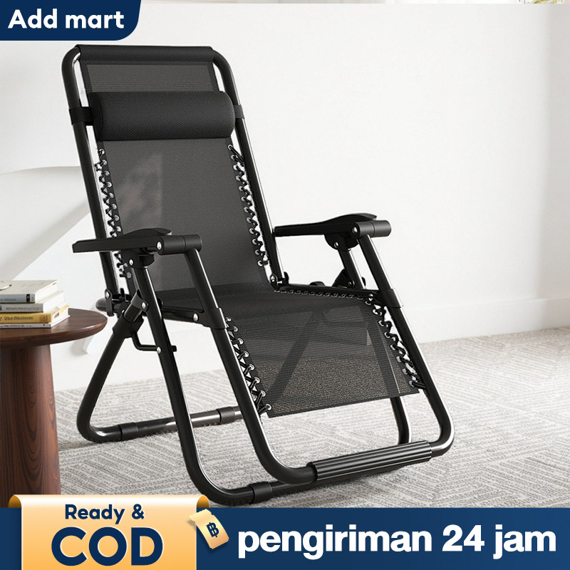 Kursi Santai Kursi Lipat Kursi Rebah Kursi Malas Outdoor Kasur Lipat Folding Bed Sofa Bed Kursi Sant