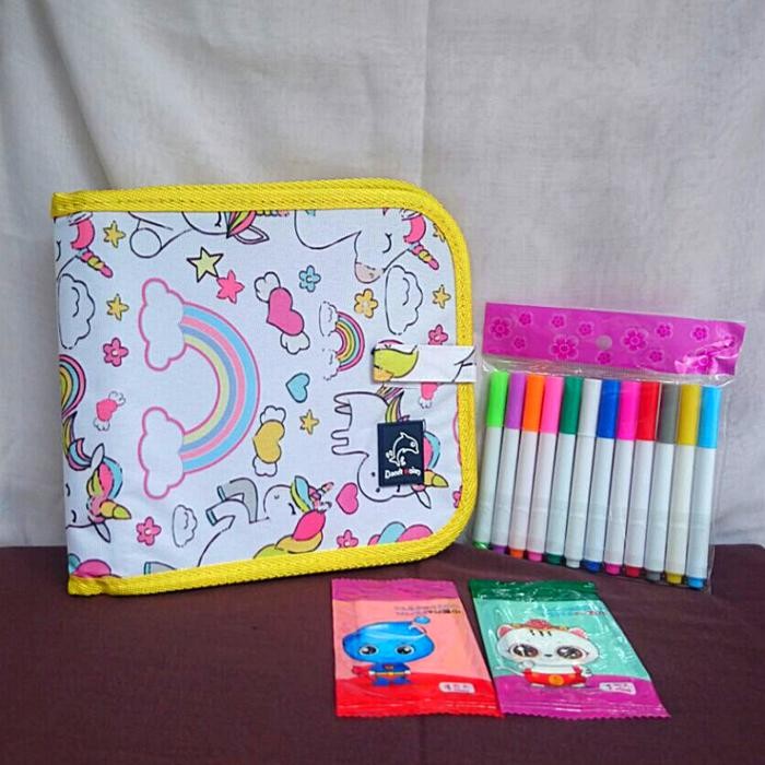 

[TERLARIS] Mainan Edukasi Anak Perempuan Laki Laki Buku Menggambar Bisa Dihapus - Kuning[TERLARIS ]