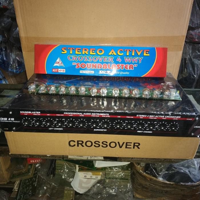 (BACA DESKRIPSI) Box plus kit crossover 4way CKJ DHB 418 / paket crossover ckj dhb 418