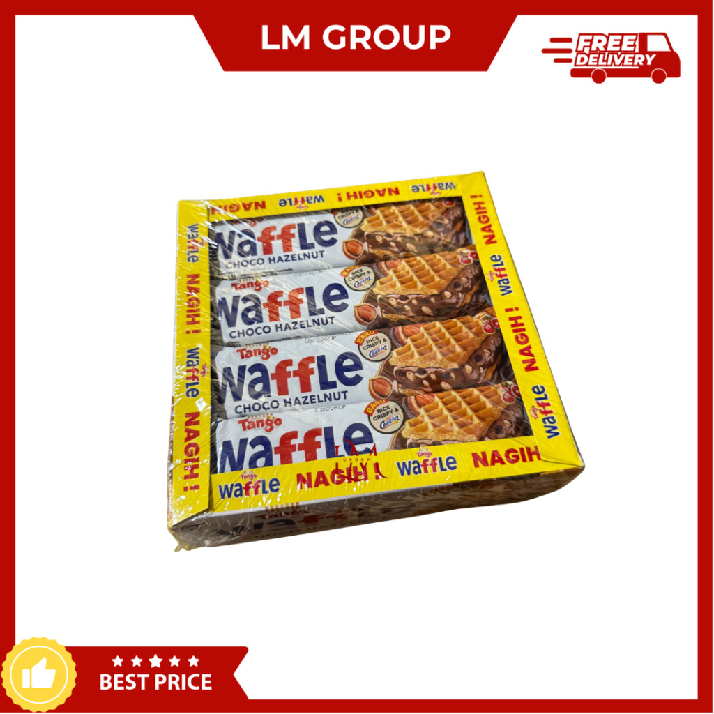 [5 BOX] Tango Waffle 2000 Choco Hazelnut/Cookies & Cream Isi 12x25gr LM Snack Grosir