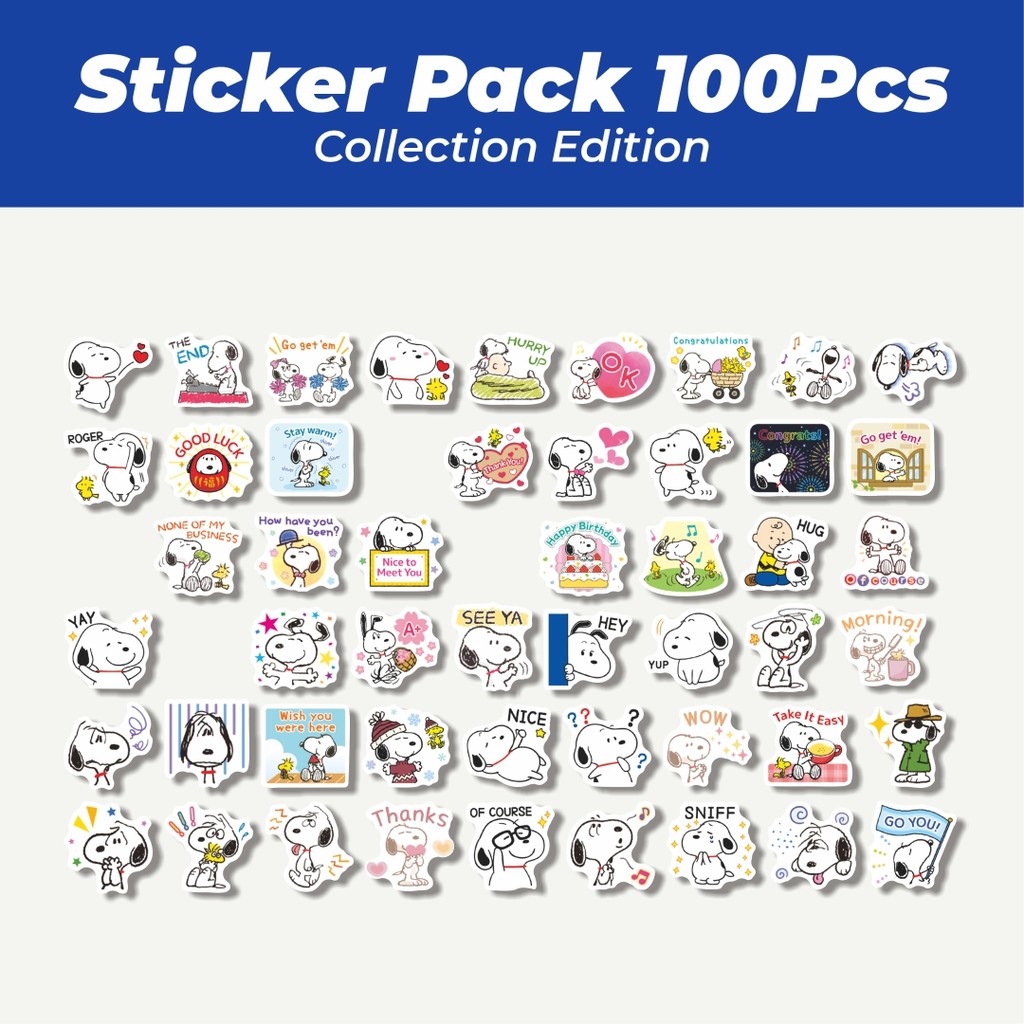 

Hot Stiker Kartun Snoopy V24 Lucu Anti Air Stikers Berperekat Waterproof Sticker Decal Buat Motor Helm Buku Journal Koper Casing HP Laptop Botol Minum