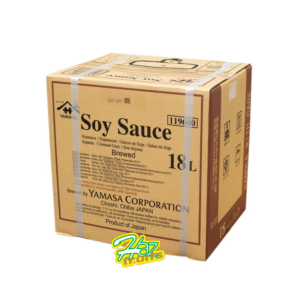 

Yamasa Soy Sauce Brewed 18 Liter ( Bag in Box )