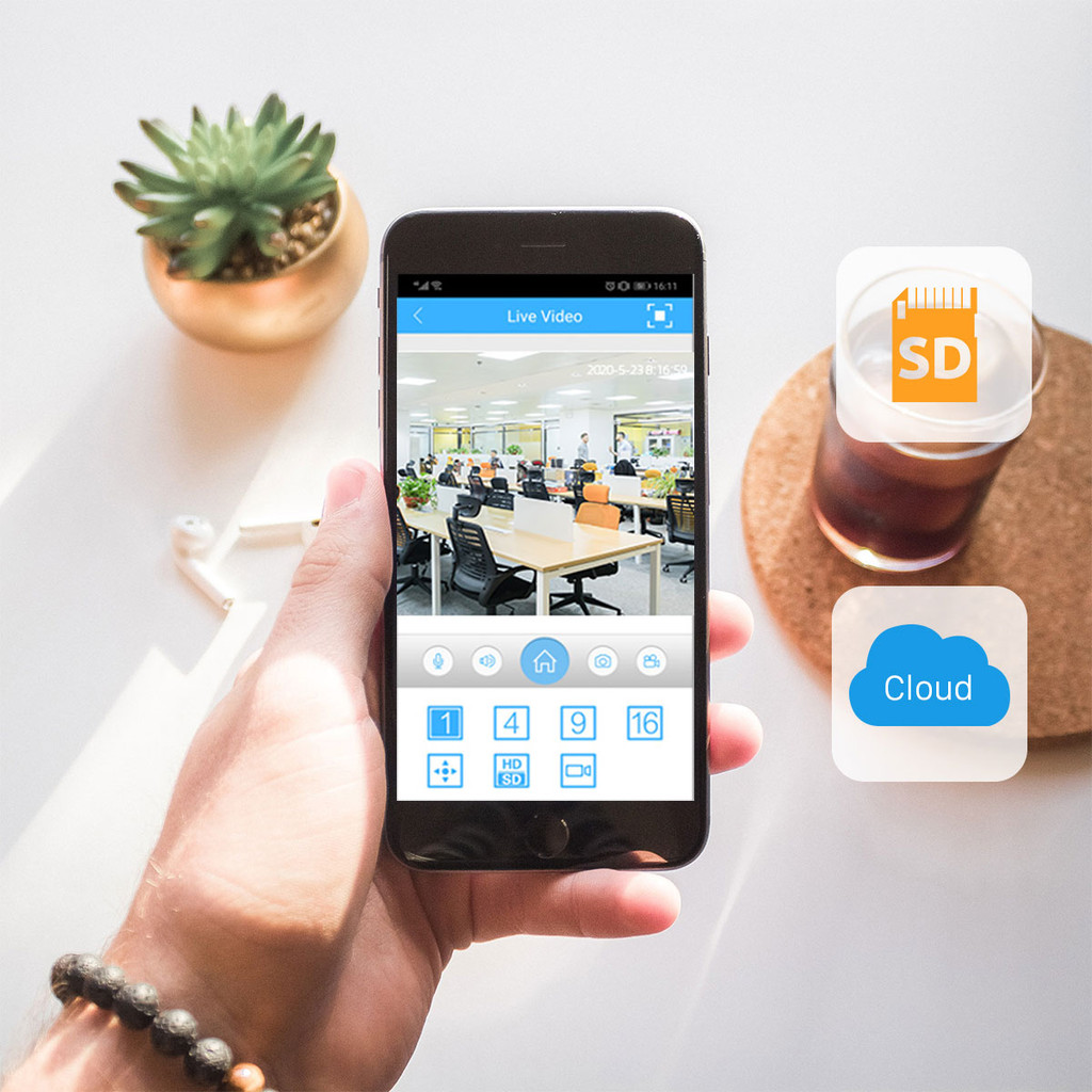 5MP 8CH Wifi NVR Kit Full Color Night Vision Solar PTZ Wireless CCTV Security Surveillance Camera Sy