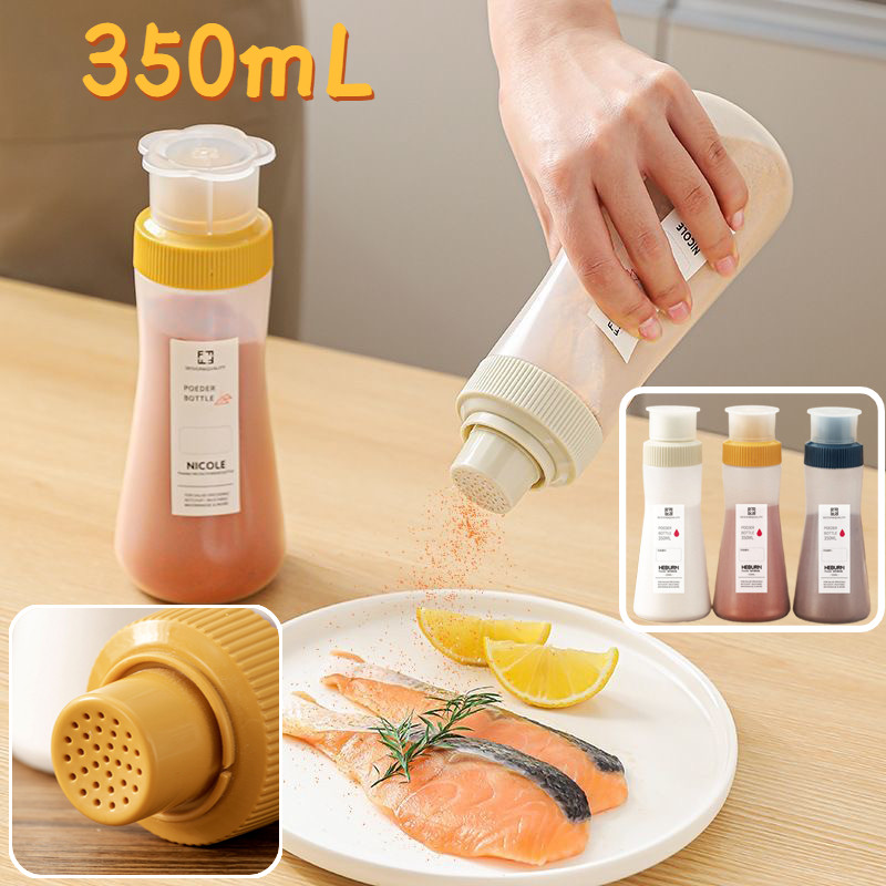 350ML Botol Bumbu Rempah Dapur / Dispenser Bumbu Dapur Botol / Merica Lada Rempah Cabai Gula Spice B
