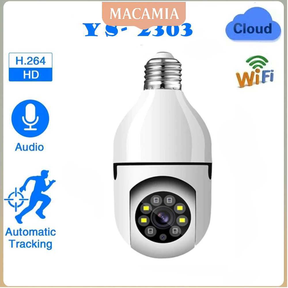 Kamera CCTV Bohlam WiFi IP Camera IR Motion Sensor E27 2MP 1080P - YS-2303