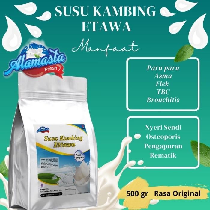 

susu kambing etawa PLATINUM ALAMASTA 500 gr rasa ori terapi MASALAH PARU DAN PERSENDIAN