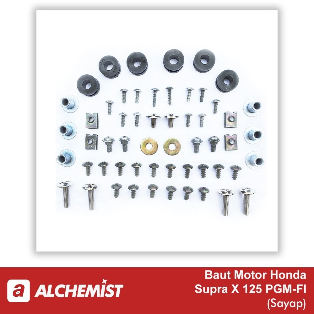 COD | DISKON | PROMO / Baut Sayap Supra X 125 PGM FI / Baud Sayap Kanan Kiri Honda Supra X 125 PGM F