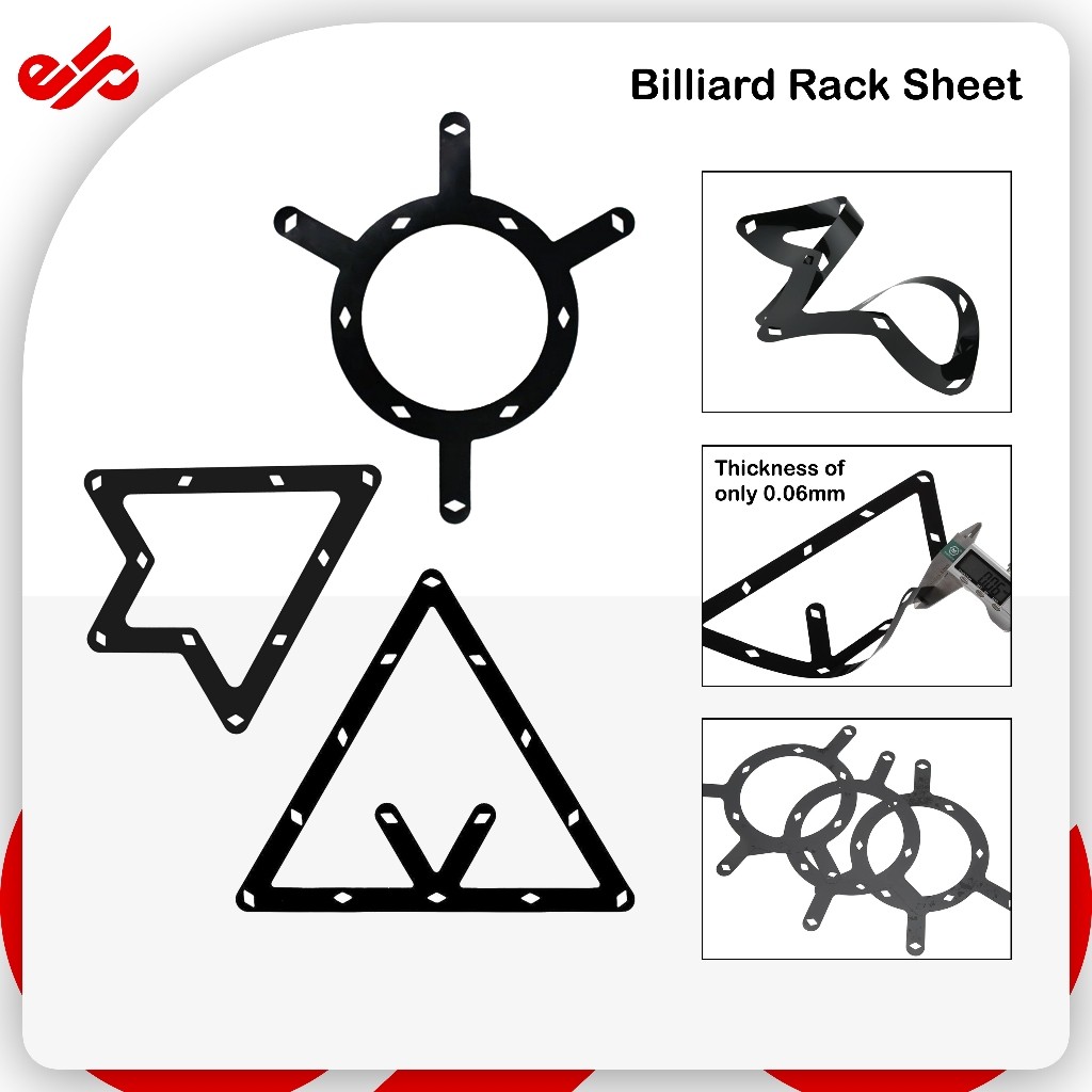 Magic Turtle Ball Rack Sheet Billiard Pro Segitiga Billiard Bola Rapat - LilTriangle, Satuan
