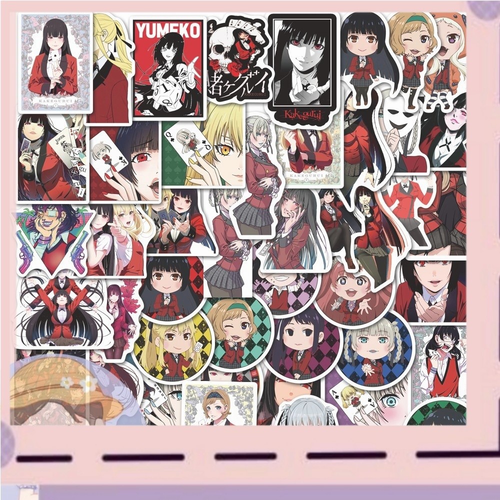 

PROMOPROMO50pcs Stiker Kartun Anime The Abys Of Gambling Untuk Skateboard / Motor / Scrapbook Diy