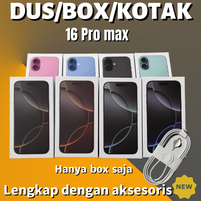 

Dus Box Kotak 16 Pro Max (Dengan Aksesoris) Hanya kotak