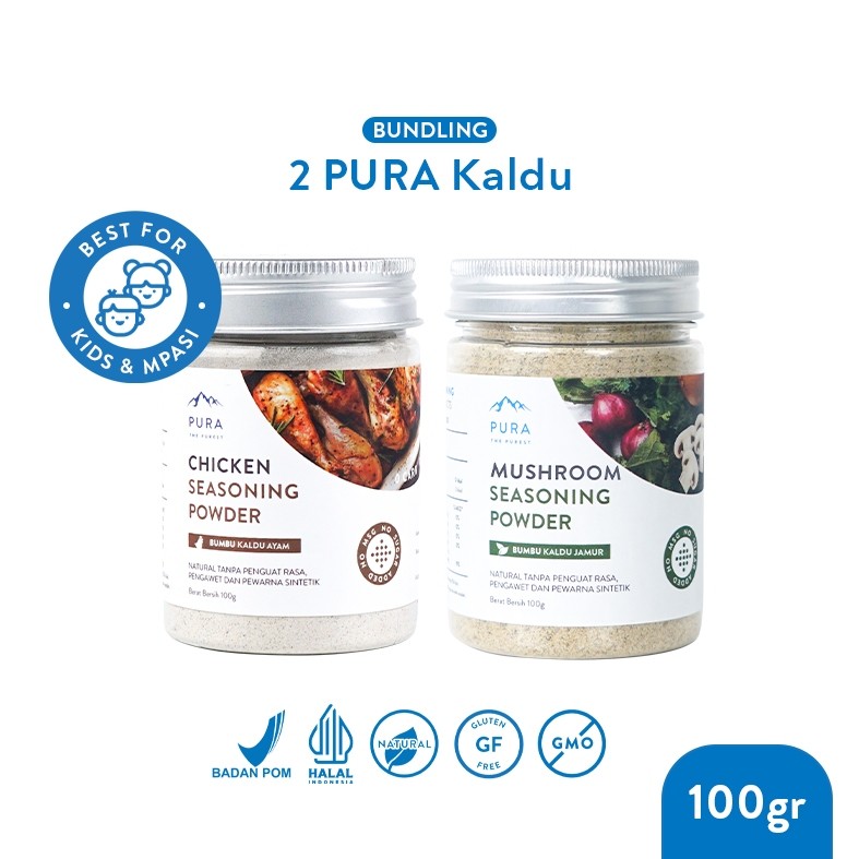 

Pura Kaldu Asli | 2 Bumbu Kaldu Ayam Kampung , Sapi, Jamur & Salmon (100gr) - Kaldu Mpasi - BB Booster - No Msg - No Gula - Kaldu Serbaguna - Kaldu Murni - Kaldu Pura