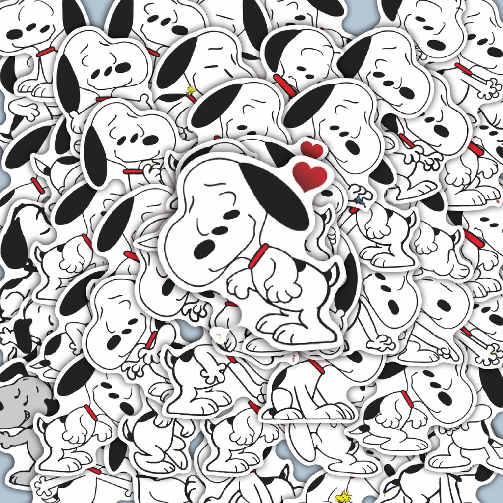 

100PCS Lucu Stiker Kartun Soopy V53 Stiker Aesthetic Stiker Anti Air Stikers Berperekat Waterproof sticker decal buat Motor Helm Buku Journal Koper Casing HP Laptop Botol Minum Hadiah anak