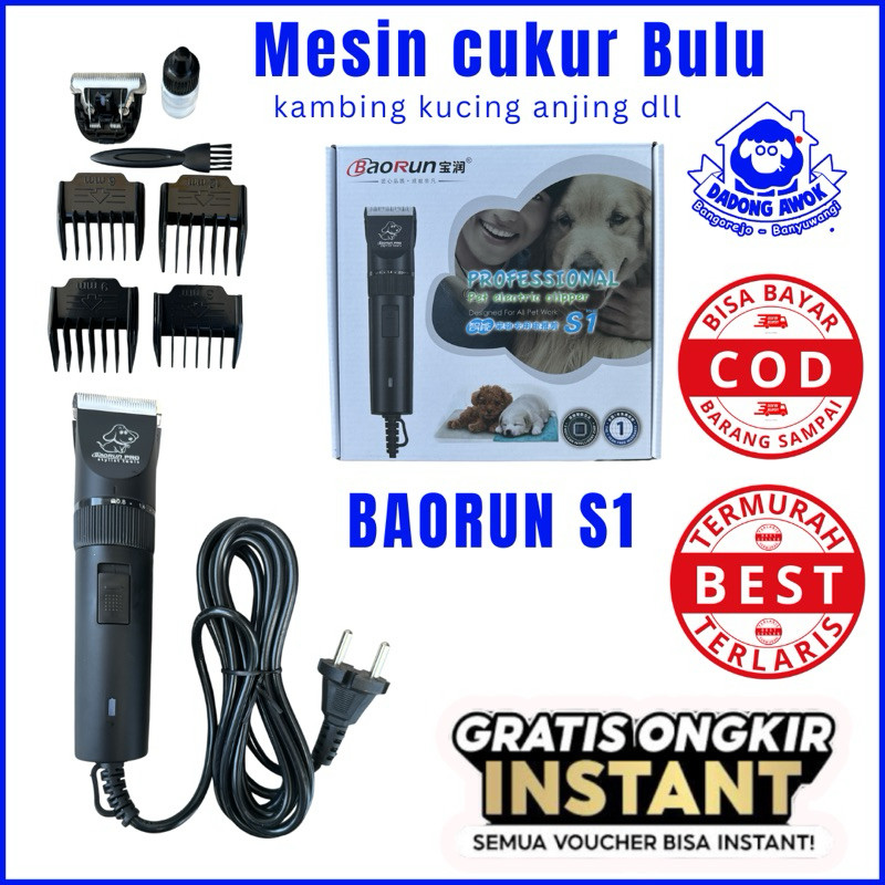 Baorun S1 pro cukur domba Original Mesin cukur Bulu gunting kambing Domba Kucing Anjing baorun p6 p7