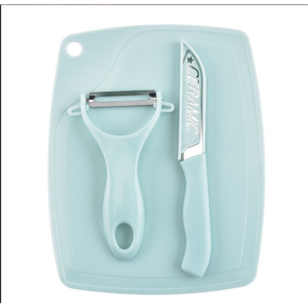 Pisau Dapur Satu Set Lengkap dengan Peeler Talenan