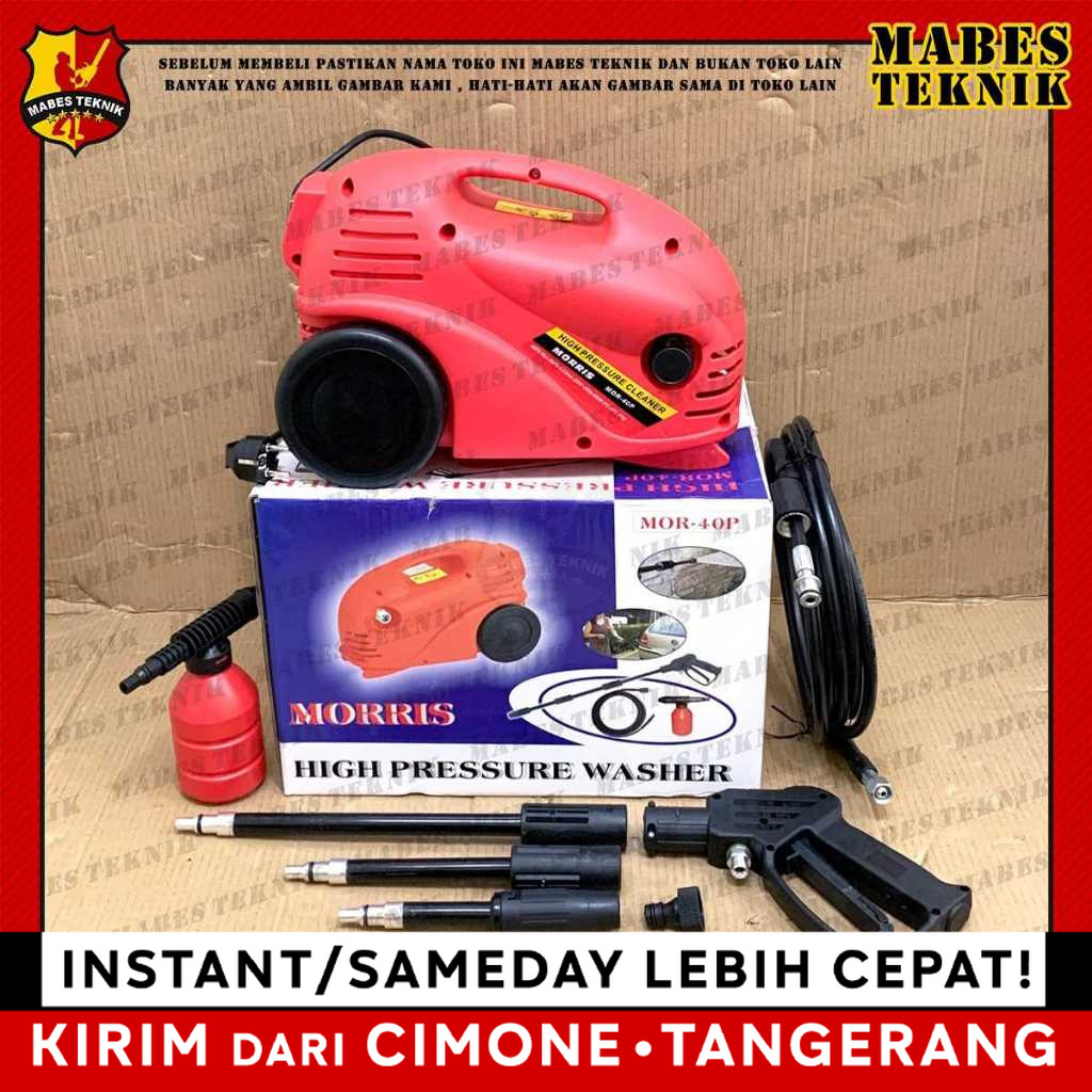 MESIN CUCI MOBIL MOTOR MORRIS 40 P / CUCI STEAM AC / JET CLEANER MORRIS 40P