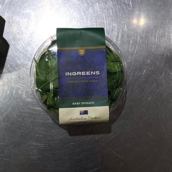 

ingreens Baby spinach 100grm/ salad Bayam spinach australia