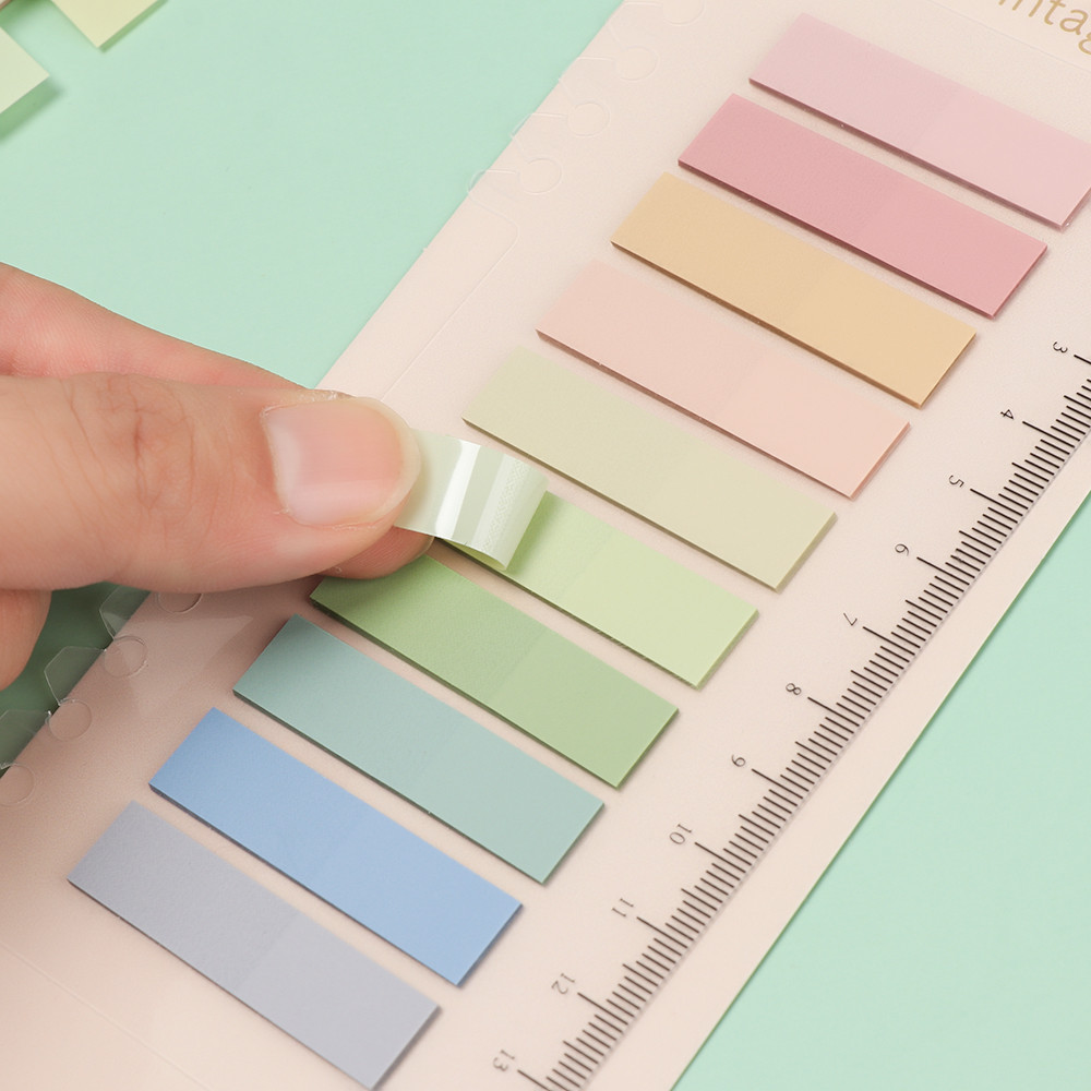 

200 Sheets Novelty Sticky Notes Loose-leaf Memo Pad Paster Sticker Index Flags Tab Strip Label Bookmark Stationery Office Supply