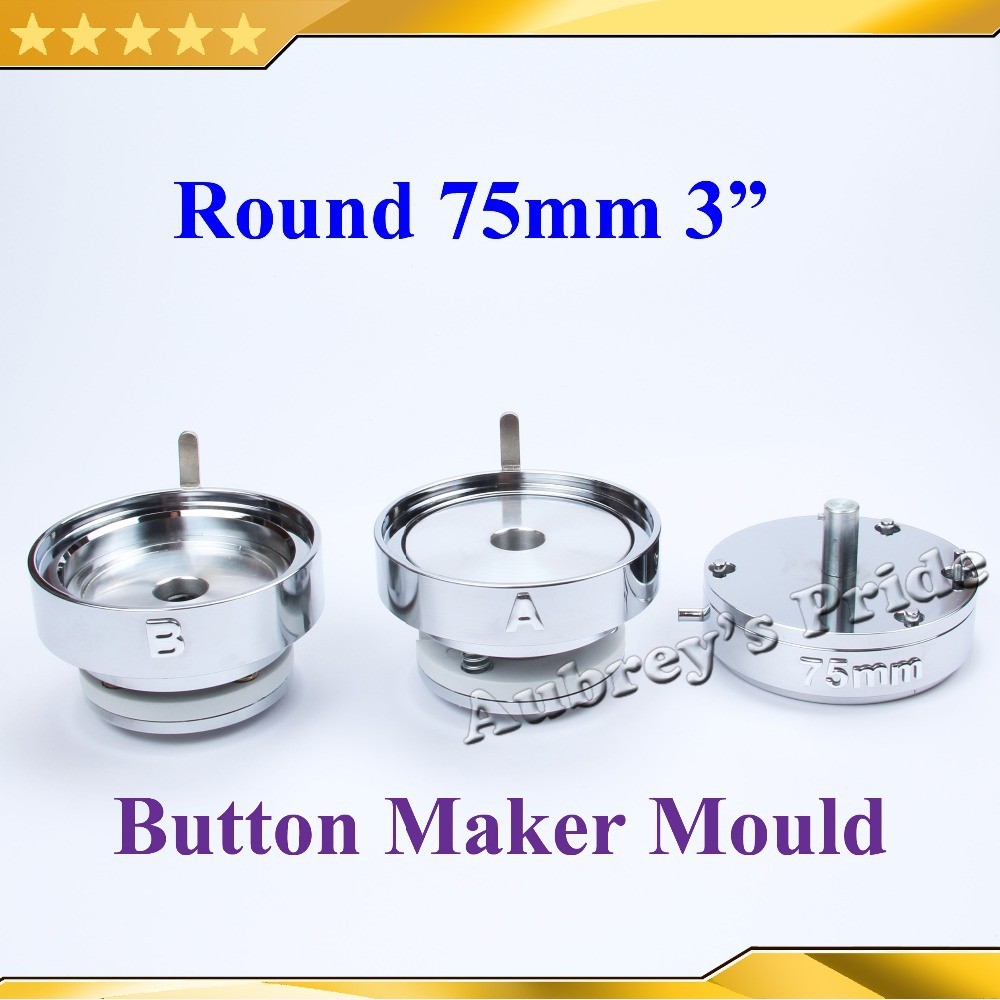 

Round 25 32 37 44 50 56 58 65 75mm Interchangeable Die Mould for Badge Machine Button Maker both Fit N3&N4 Button Machine