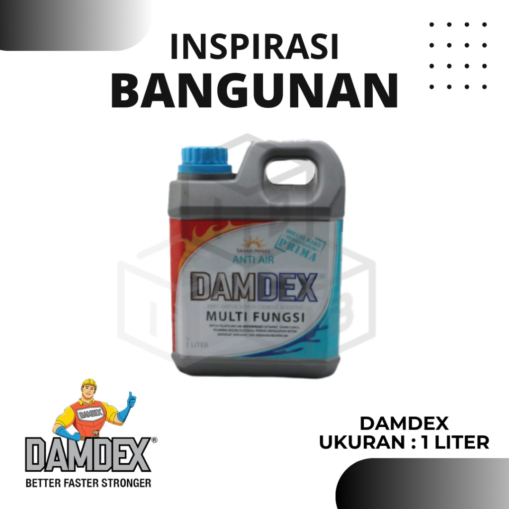 GERISAL Damdex 1 Liter Cairan Obat Pengeras Cor Beton Plesteran Damdex 1 liter obat cor