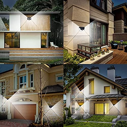 Lampu Taman 100 LED Solar Tenaga Surya Dengan Sensor Gerak Lampu sensor Tenaga Surya 100 LED