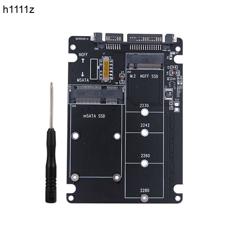 Adapter SSD M2 mSATA Adapter M2 SATA SSD mSATA SSD to SATA3.0 6Gbps Board 2.5" SATA to M2 Converter 