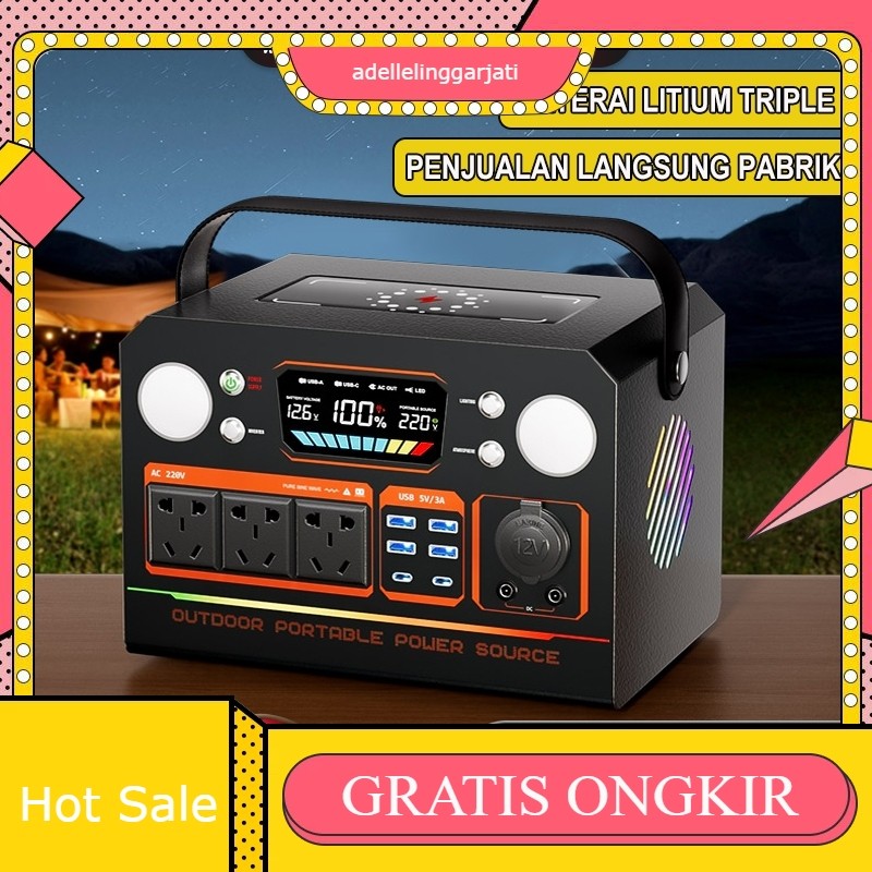 JOY 300W 355WH Portable Power Station portable Emergency Power owerbank Solar Cell Camping Solar Gen