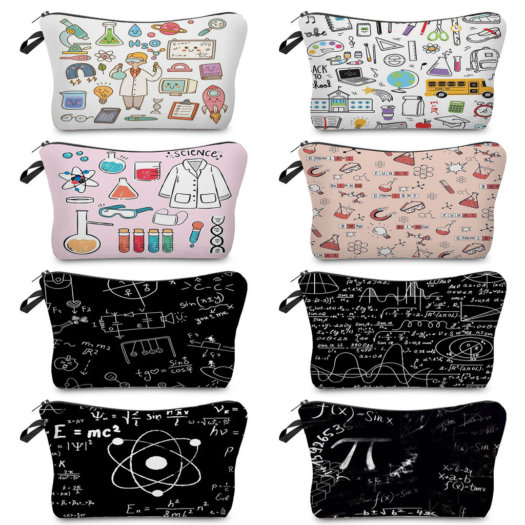 

Natural Science Printed Student Pencil Pouch School Portable Stationery Storage Bags Children'S Mini New Year Gifts Wash Bag