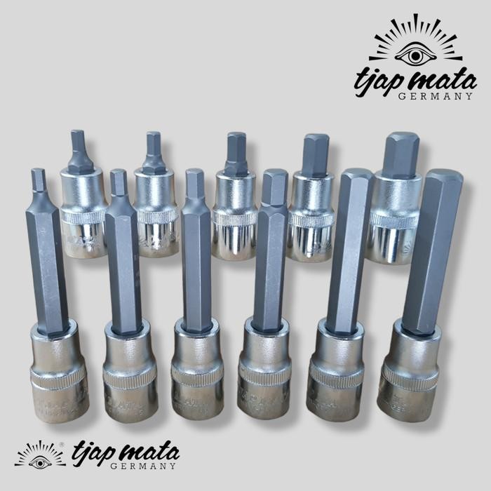 Hex Bit Socket 1/2"DR Kunci Shock L Kunci L Tjap Mata Tjap Mata