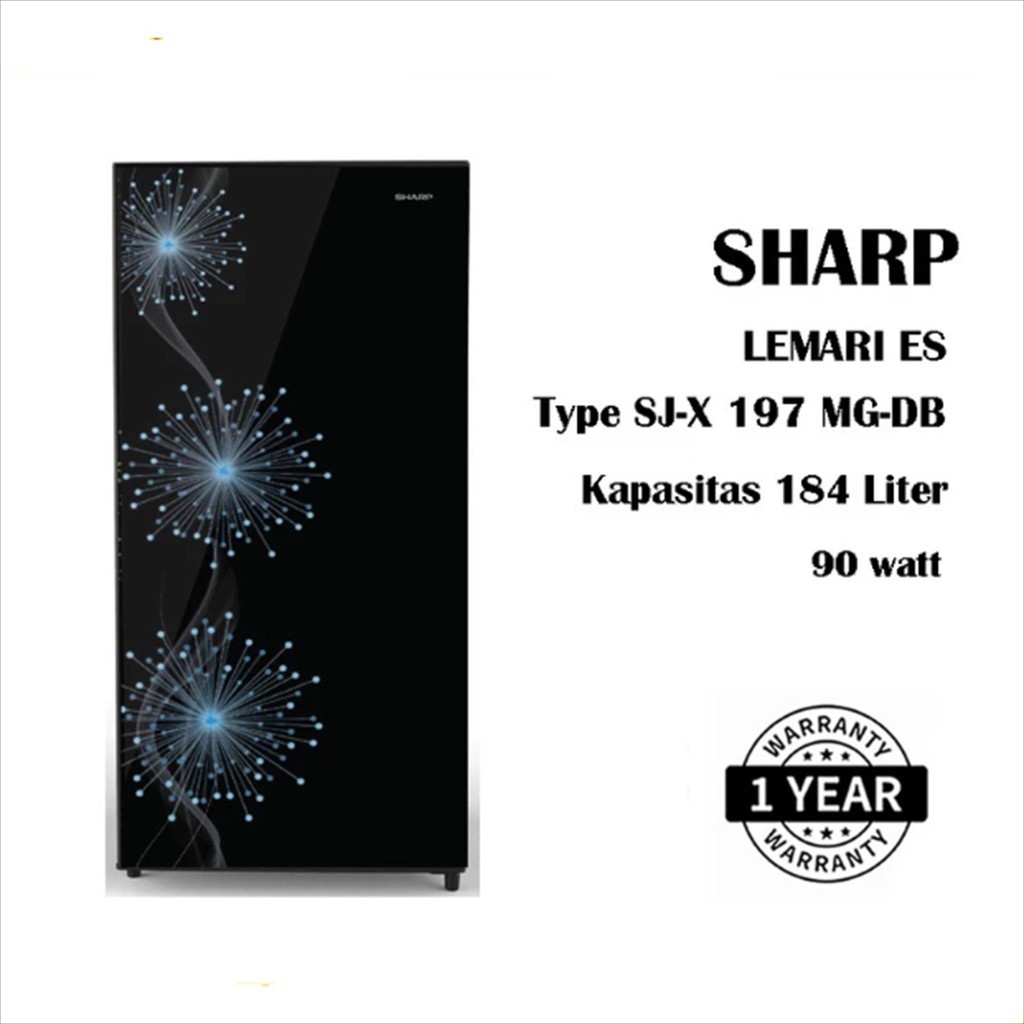 SHARP KULKAS 1 PINTU SJ-197MG-DB