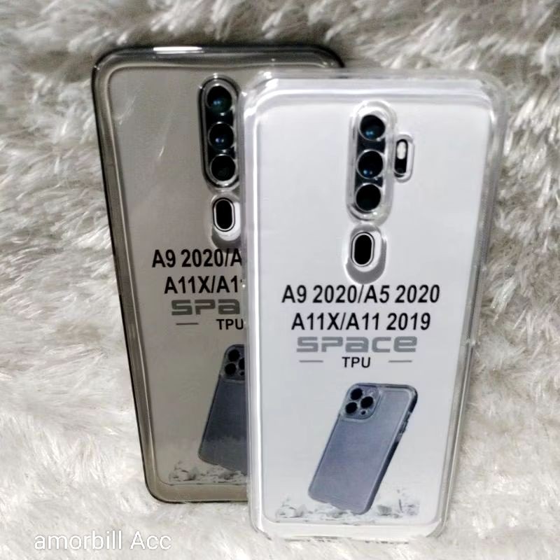 CASE BENING OPPO A9 2020/A5 2020 SOFTCASE SPACE CLEAR TRANSPARAN