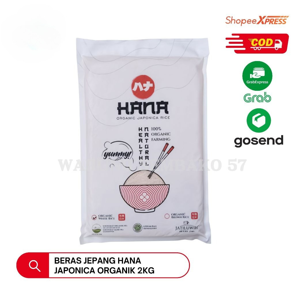 

HANA Beras Jepang Organik Japonica Rice 2KG