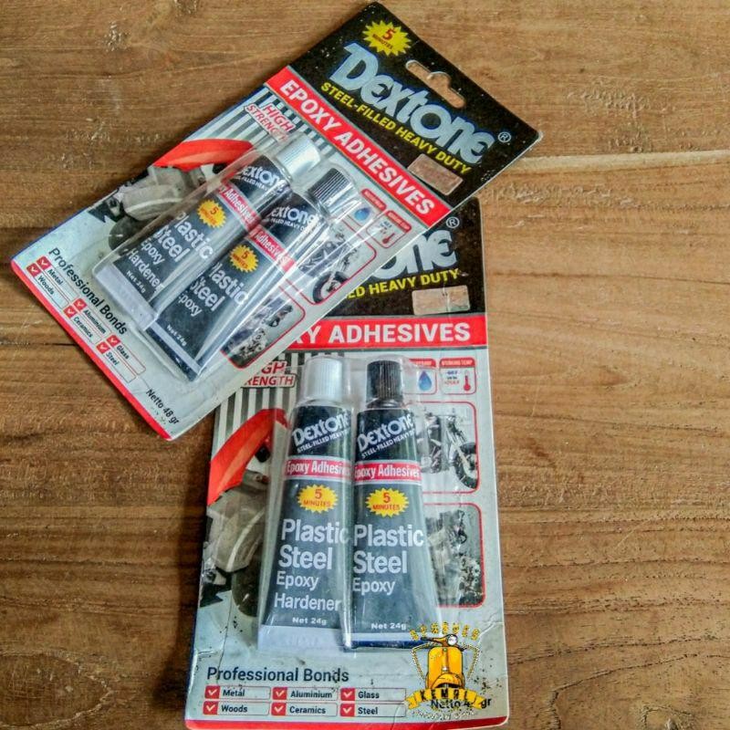 

Lem Dextone Plastic Steel Epoxy / Lem Besi 5 Menit (Asli)