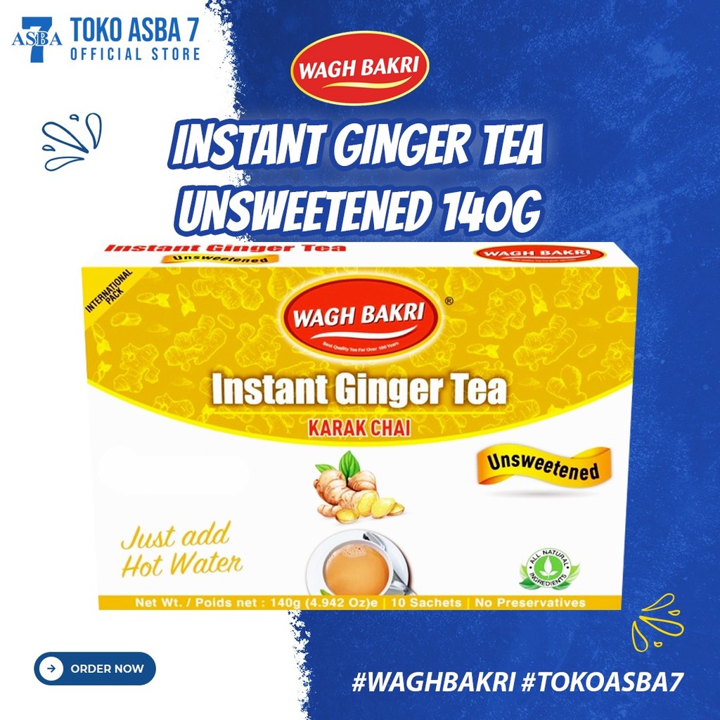 

WAGH BAKRI INS GINGER TEA UNSWEETENED 140G