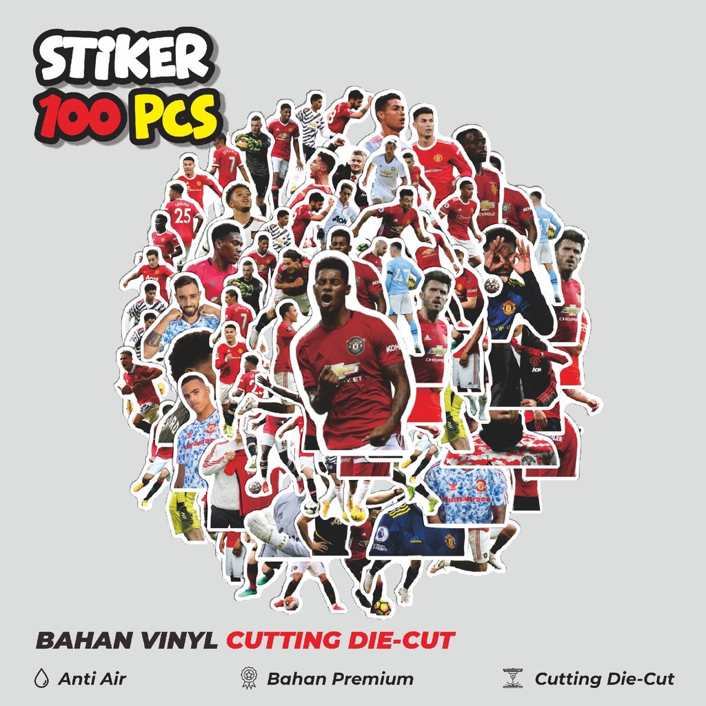 

Terbaru! 50 pcs Stiker Man Utd Collection V4 Dekorasi Lucu Kreatif untuk Notebook, Skateboard, HP