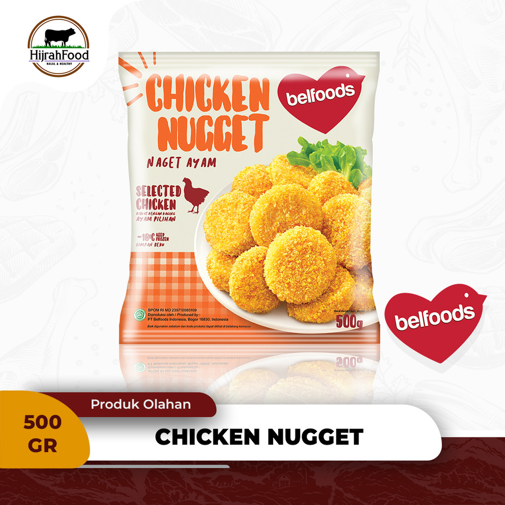 

Belfoods Chicken Nugget Original | Naget Ayam Original | 500 gr