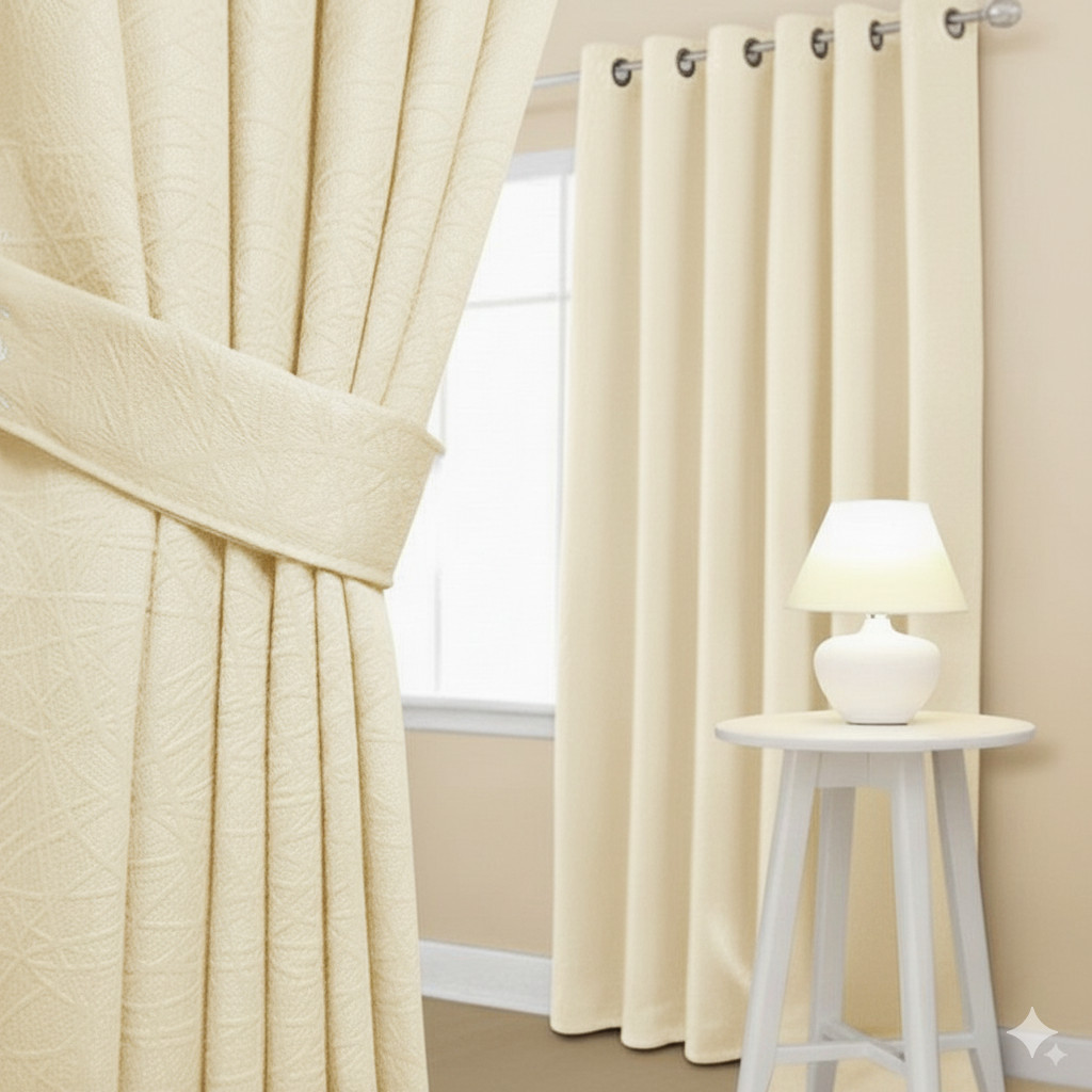 Gorden Jendela Original Blackout Import Premium Tebal Mewah Elegan Serat Aesthetic Panjang 270Cm