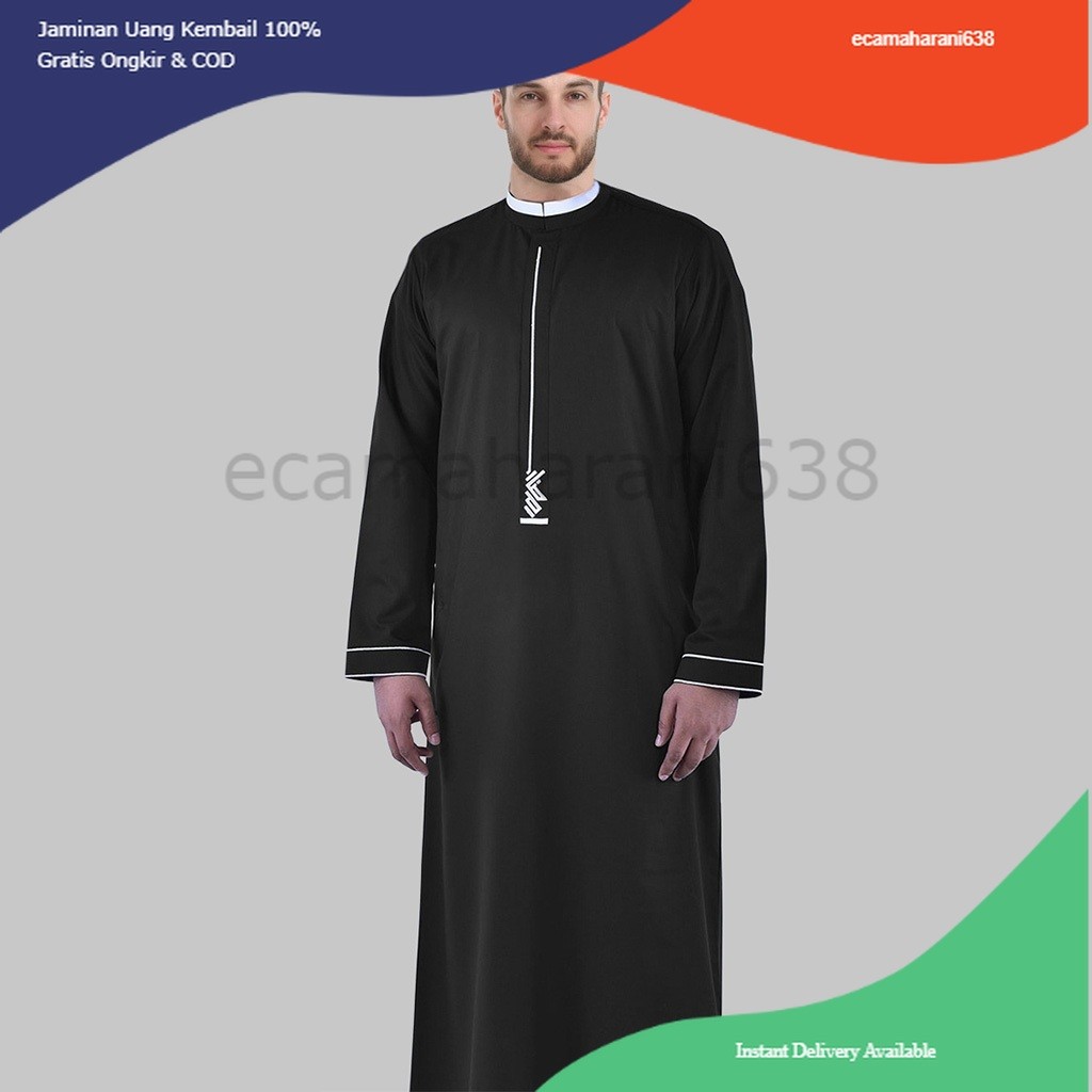 Jubah Pria Toyobo Thobe Jubah Gamis Pria MUslim Syaiban Baju Muslim Pria Jubah Pria Thobe Toyobo Pre