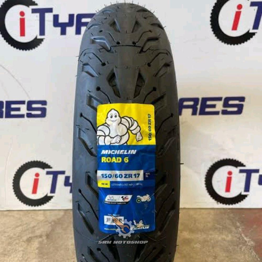 Ban Michelin 150/60-17 Road 6 Radial Tipe TUBELES