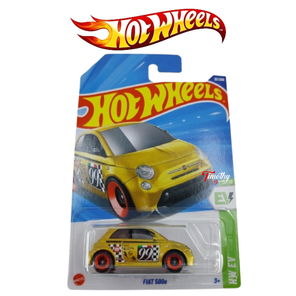 Hot Wheels Fiat 500e Gold Tampo 99 HW EV