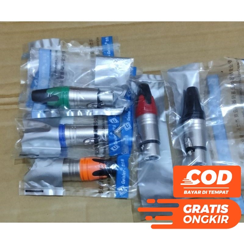 xlr 3 PIN soket socket female canon geisler original